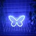 Simple Blue Butterfly LED Light