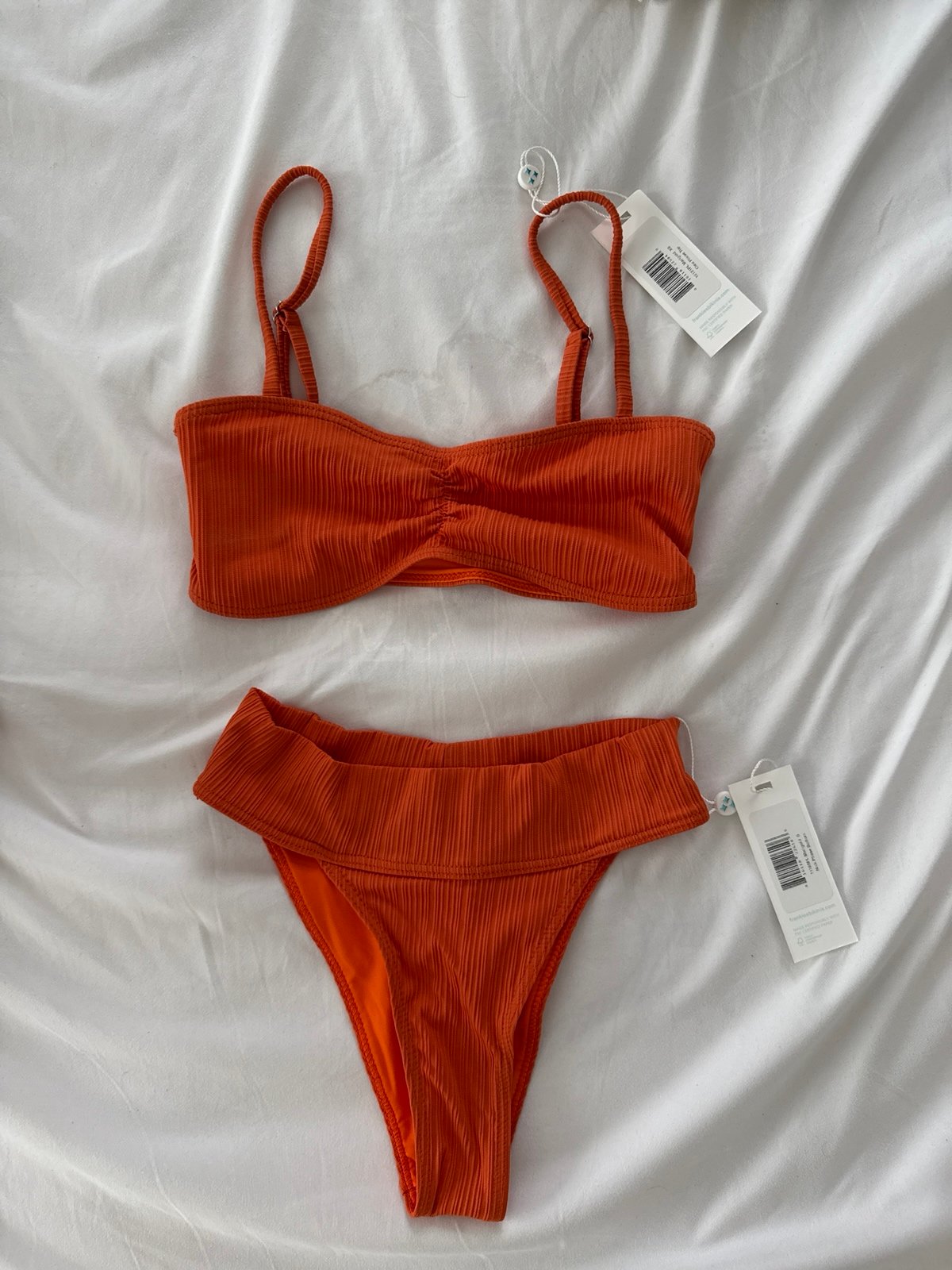 Frankies Bikinis Set plisse Xs/S NWT