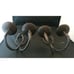 Pair of metal wall hanging candle holders