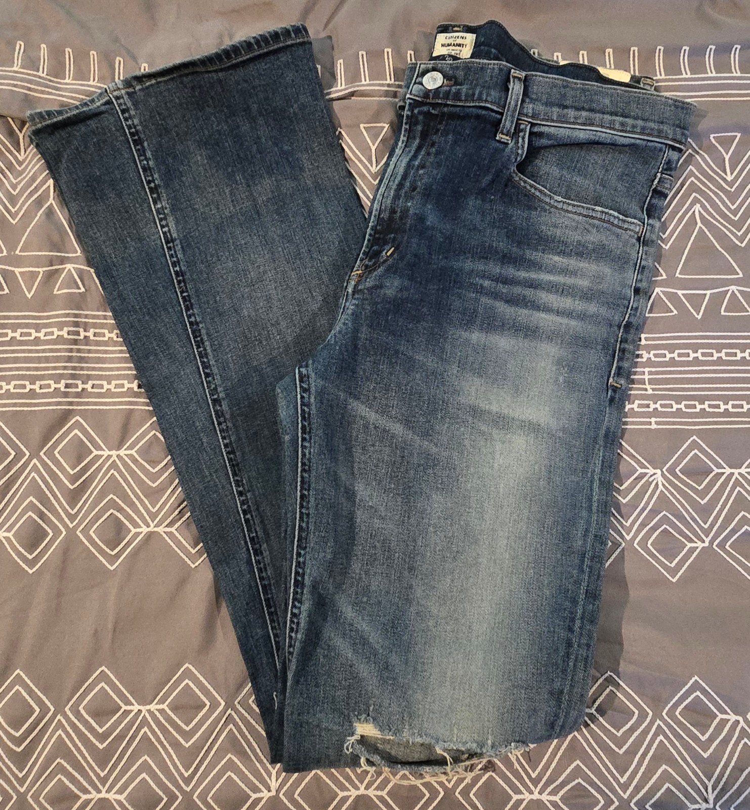 Citizens Of Humanity Sasha Twist Low Slung Flares Size 32