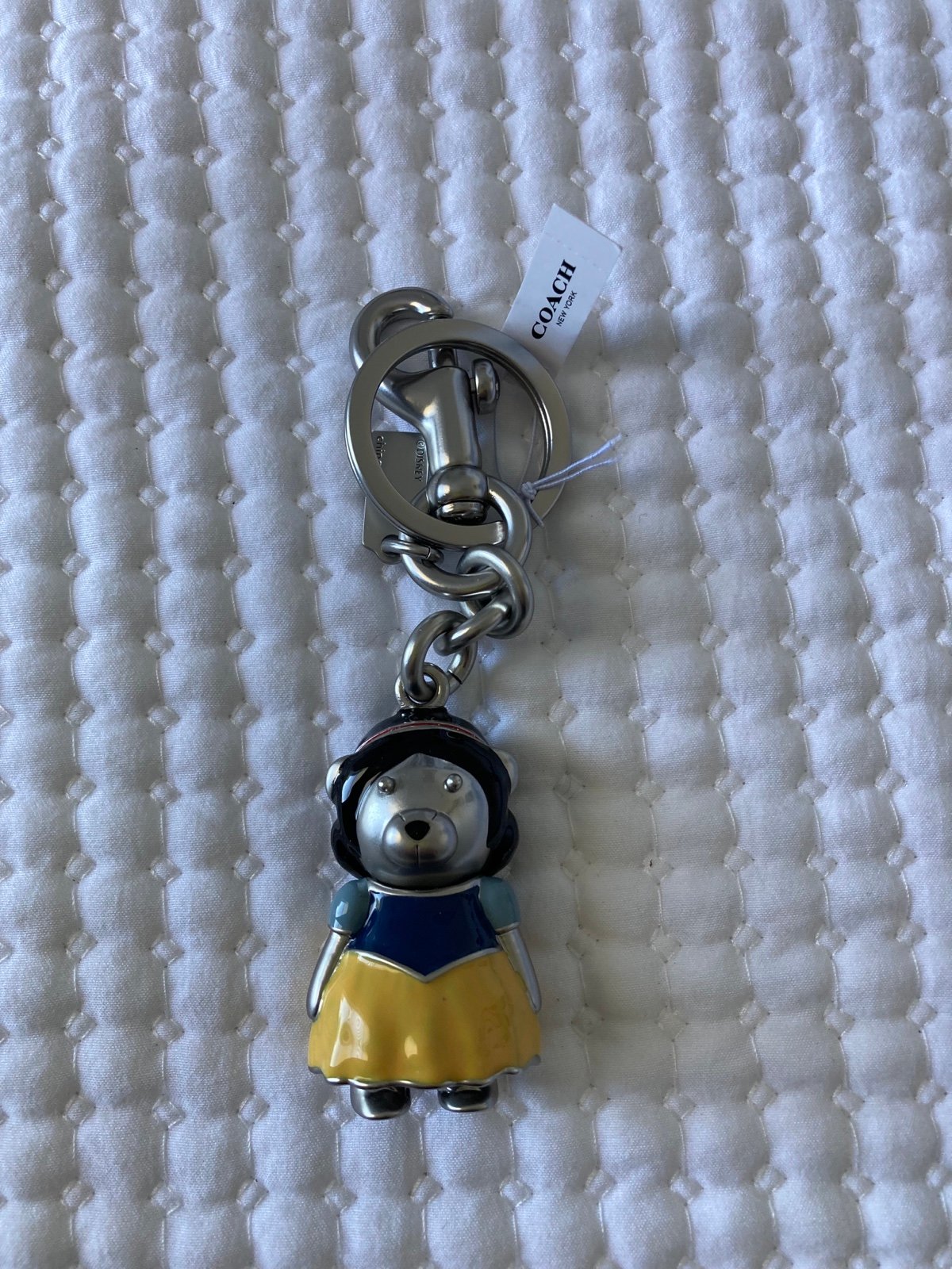 Coach Snow White bagcharm/keychain NEW #7539