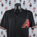 Vintage Y2K Arizona Diamondbacks black & red patched logo XL baseball jersey