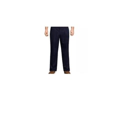 Lands' End Mens Twill Dress Pants Navy Blue Classic Clothing Size 34x30 426845