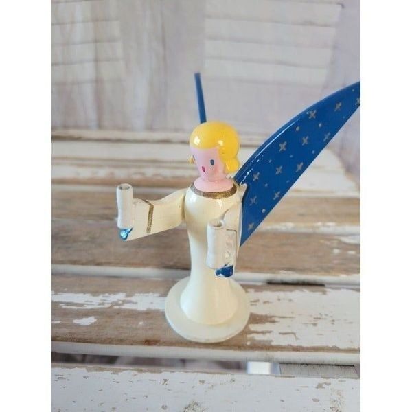 Antique wooden Angel cherub wooden Xmas decor