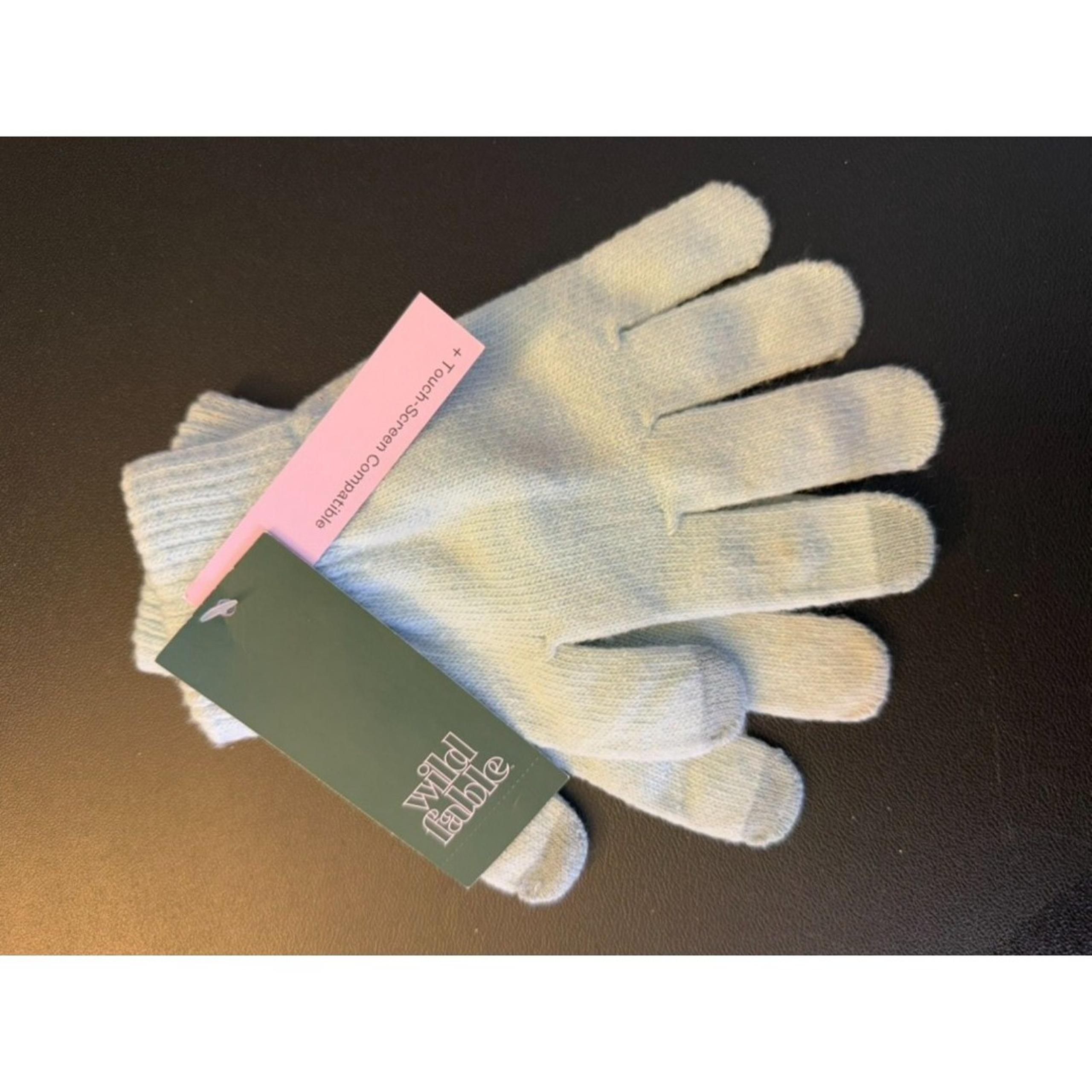 Touch Screen Compatible Gloves - Light Blue - One Size Fits All NWT