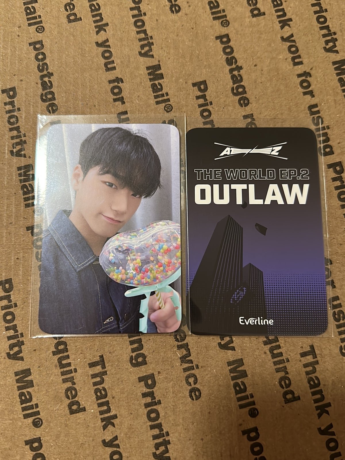 Ateez san outlaw samseong lucky draw