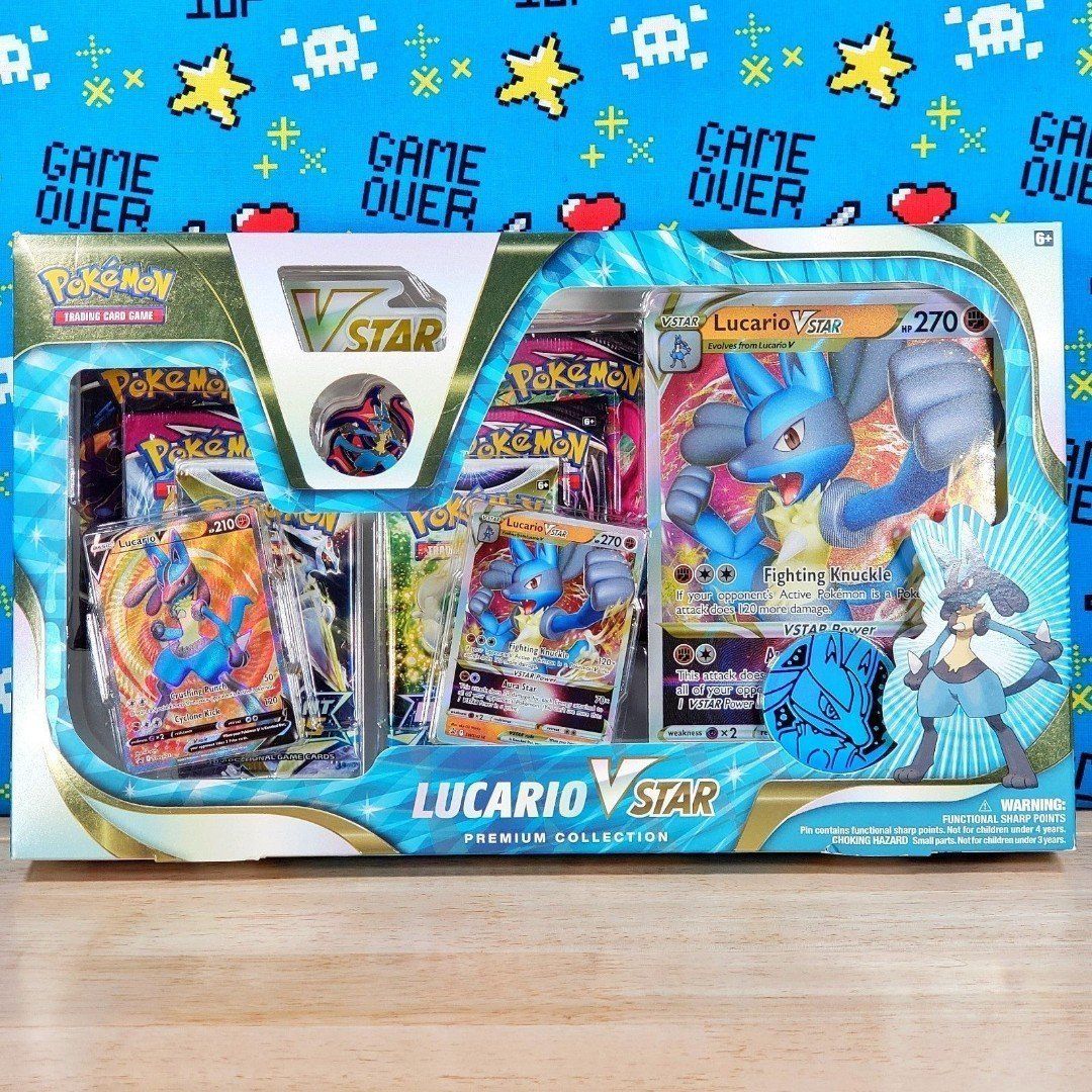 Pokemon TCG Lucario VStar Premium Collection Box Sealed Brilliant Stars 2022 New