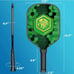 BISONCAN Pickleball Paddles - Pickleball Balls Set with 2 Fiberglass Paddles