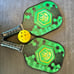 BISONCAN Pickleball Paddles - Pickleball Balls Set with 2 Fiberglass Paddles