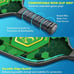 BISONCAN Pickleball Paddles - Pickleball Balls Set with 2 Fiberglass Paddles