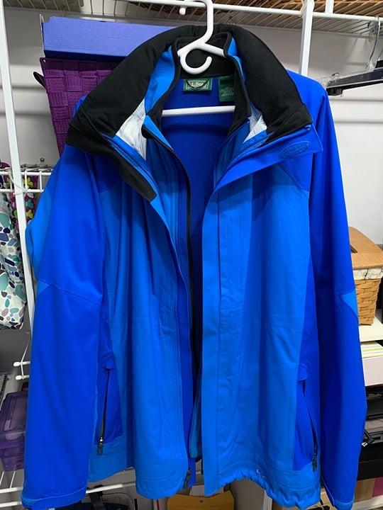LL Bean 3 in 1 Waterproof Jacket with polar tech fleece