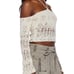BDG UO Medium Long Sleeve Laddered Knit Sweater Off Shoulder Halter Crop Top NWT