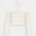 BDG UO Medium Long Sleeve Laddered Knit Sweater Off Shoulder Halter Crop Top NWT