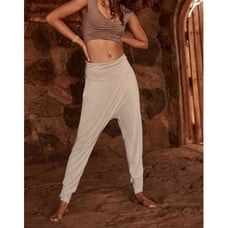 Free People Movement Echo Harem Pant tan lounge baggy sz M