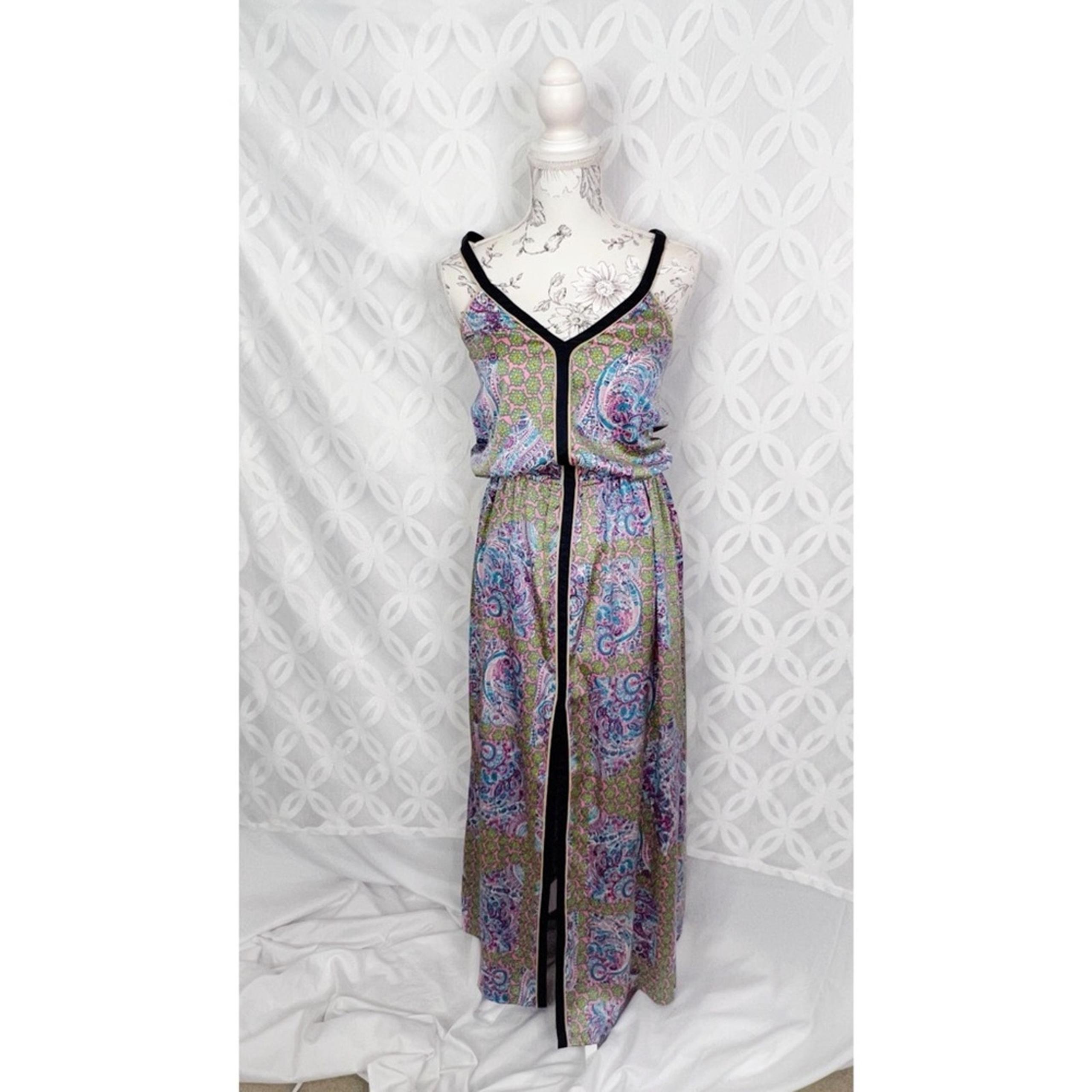 Juicy Couture Imperial Boho Starflower Maxi Dress in Bardot Size 2