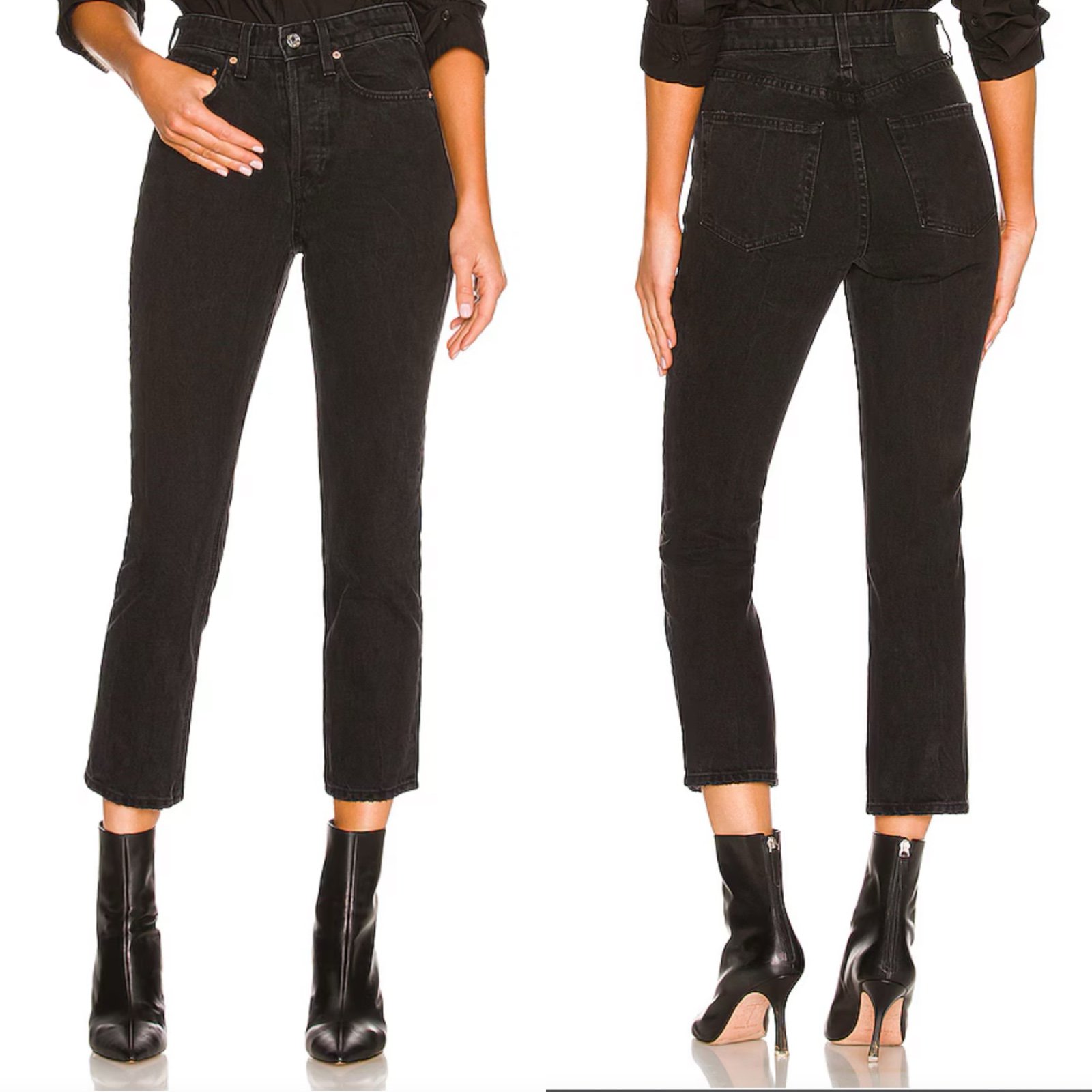 GRLFRND Karolina High Rise Straight Crop East Side Denim Jeans Size 31