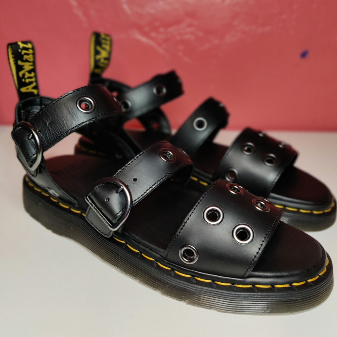 Dr. Martens Gryphon Hardware Brando Leather Sandals Straps Men's Size 12