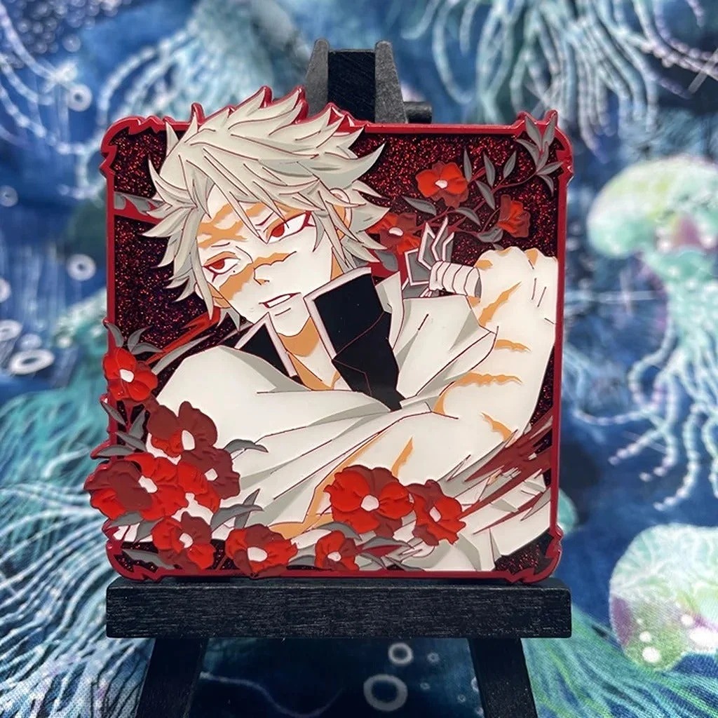 Sanemi Shinazugawa Enamel Pin Red