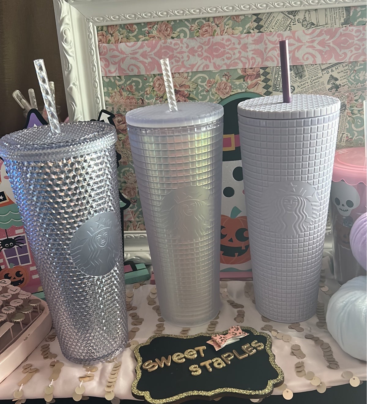 Starbucks studded tumblers bundle of three