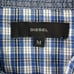 Diesel Shirt Men Medium Blue Plaid Pearl Snap Western Short Sleeve Designer
