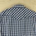Diesel Shirt Men Medium Blue Plaid Pearl Snap Western Short Sleeve Designer