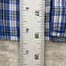 Diesel Shirt Men Medium Blue Plaid Pearl Snap Western Short Sleeve Designer