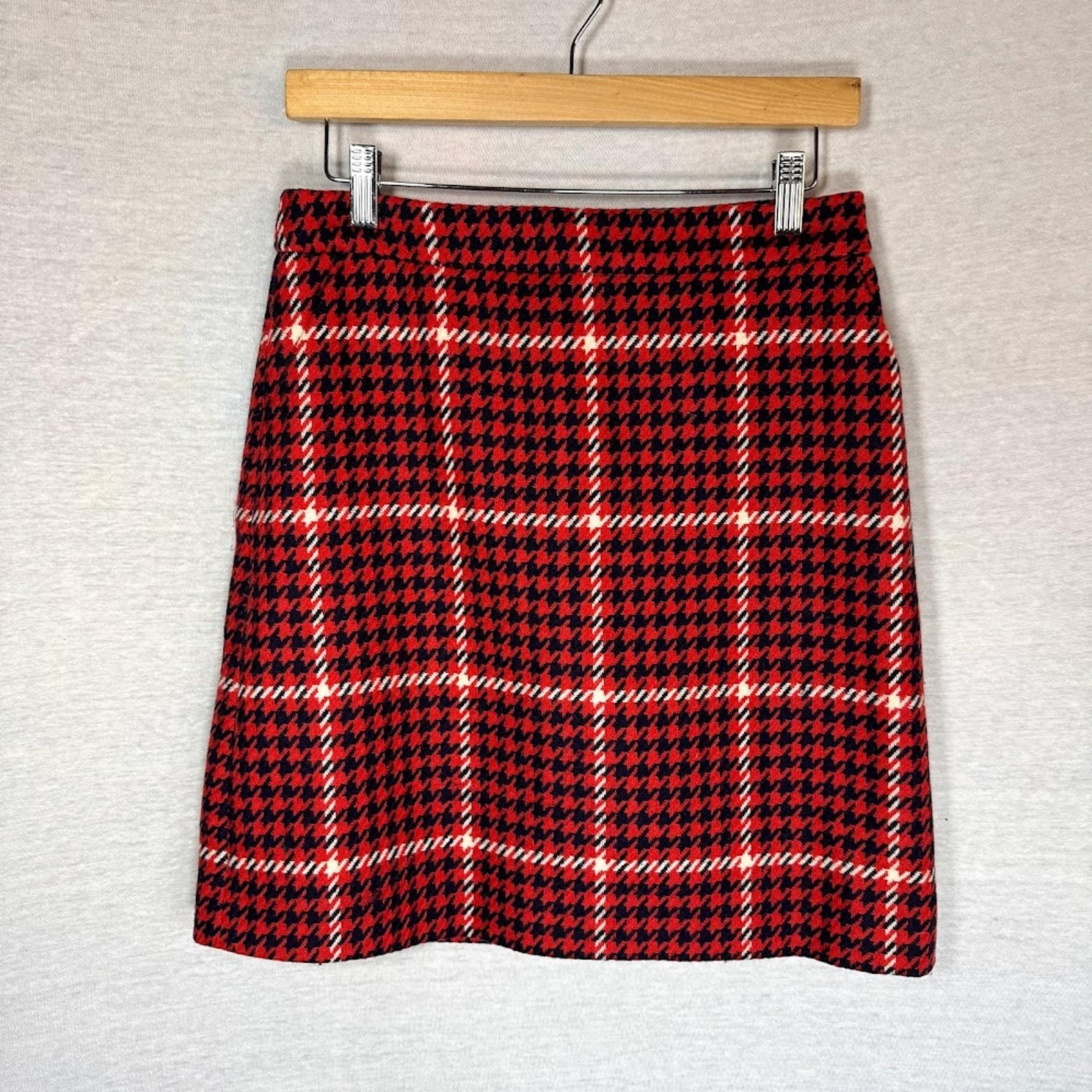 NWT- Boden British Tweed Houndstooth Mini Skirt US size 4R