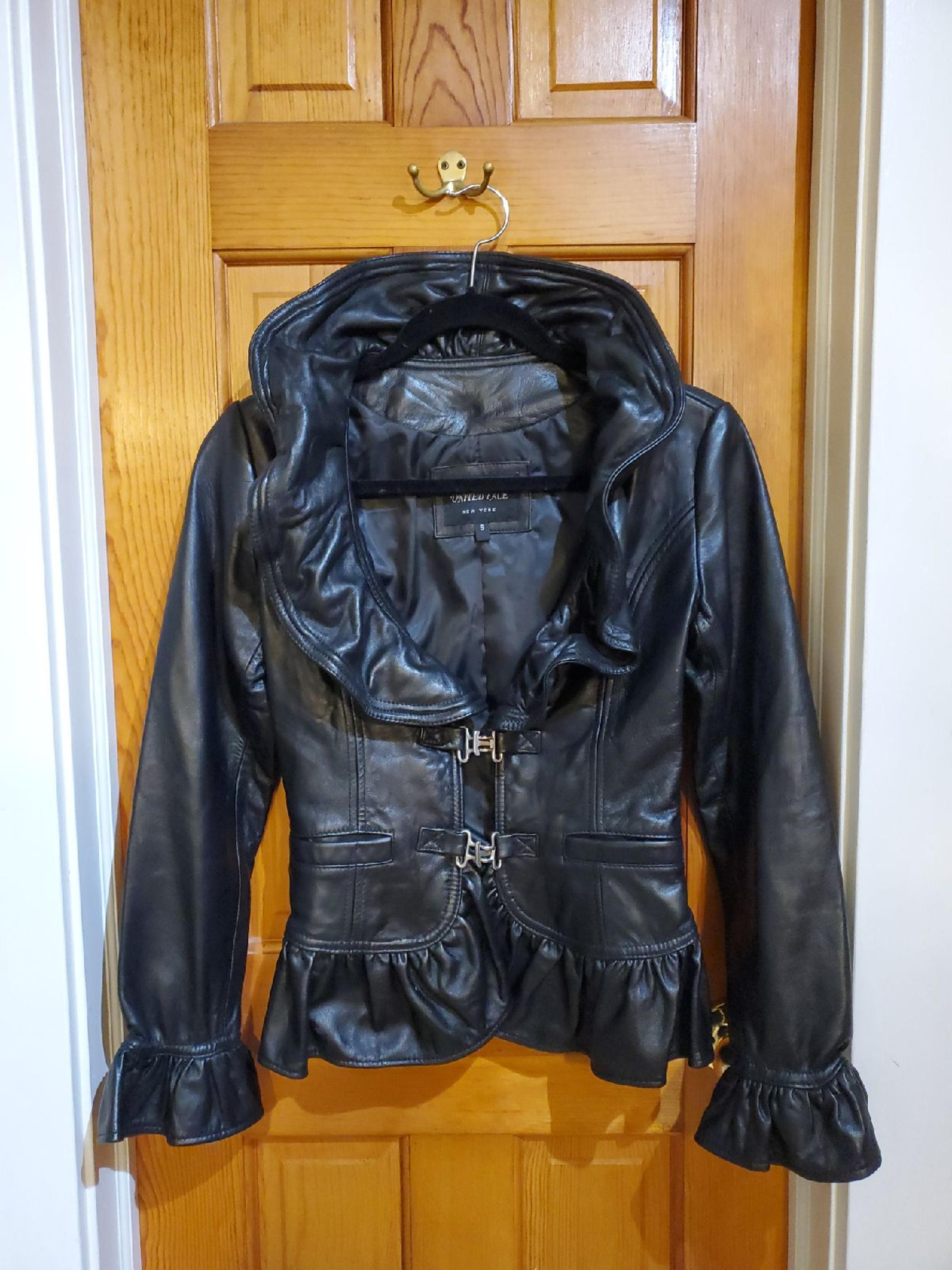 United Face Leather Jacket