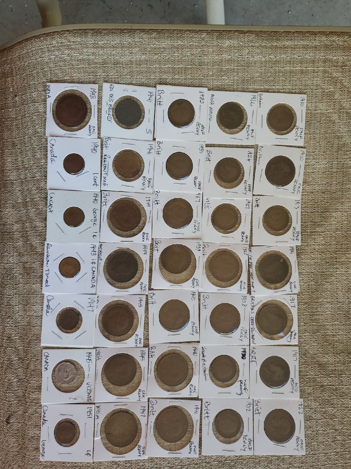 35 King George coins lot!