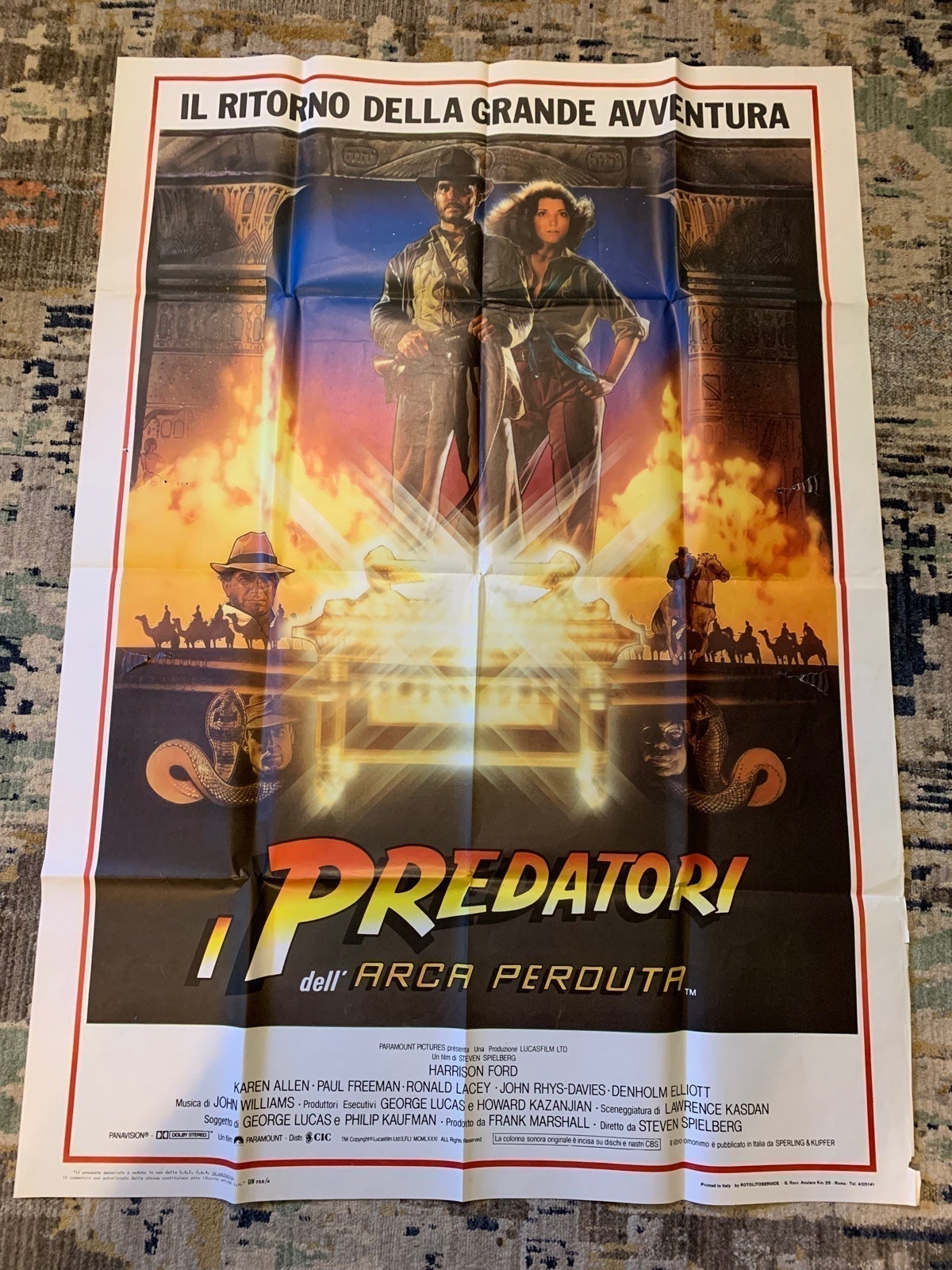 Raiders of the Lost Ark Italian Poster - INDY 5 COMING!