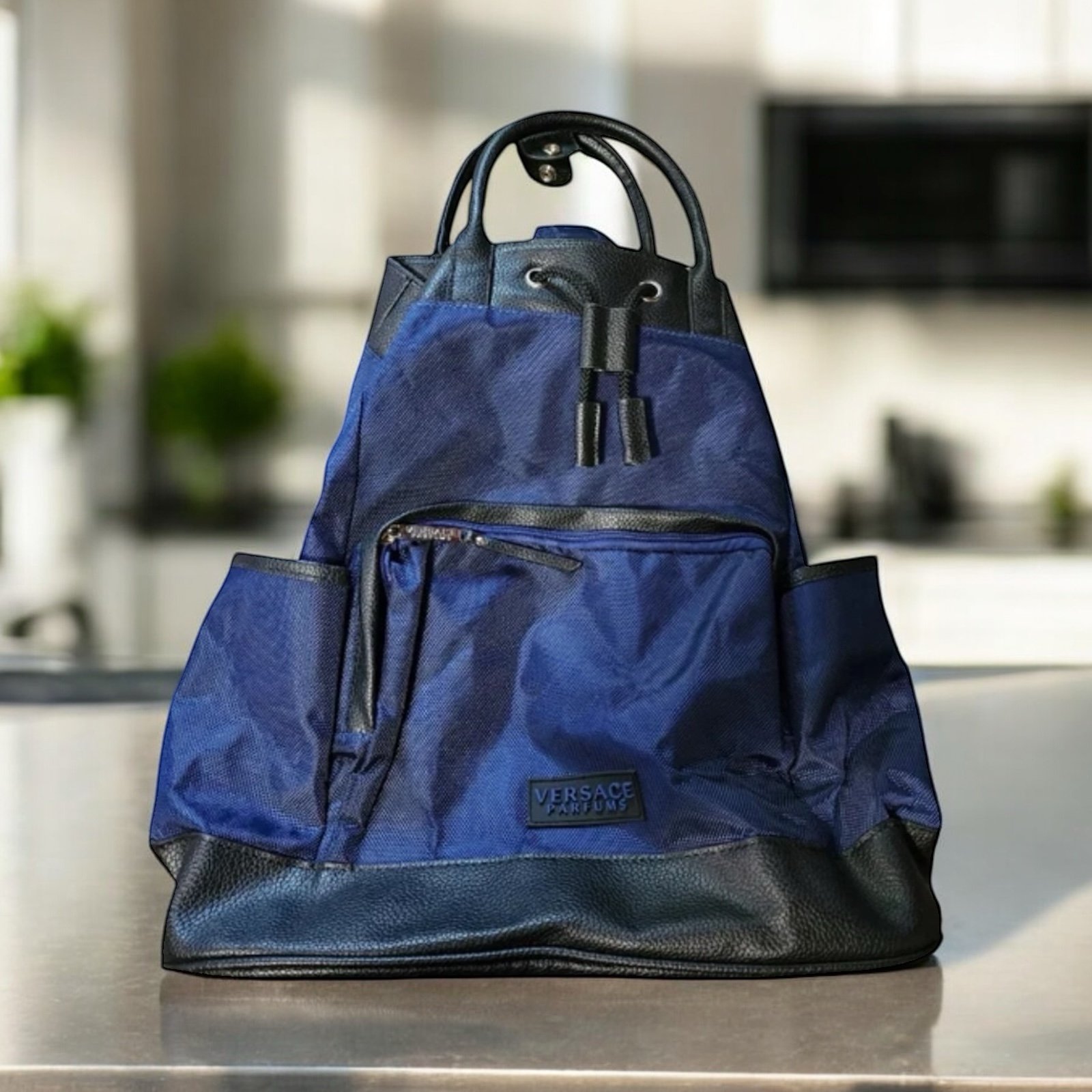 Versace blue backpack