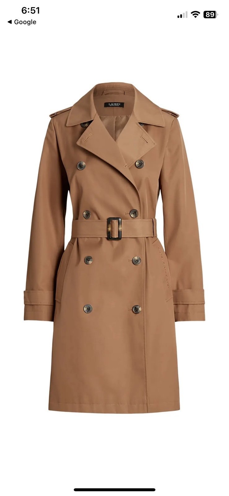 NWT Ralph Lauren Trench Coat