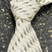 Ermenegildo Zegna Cream Tie with Blue/olive feather pattern.
