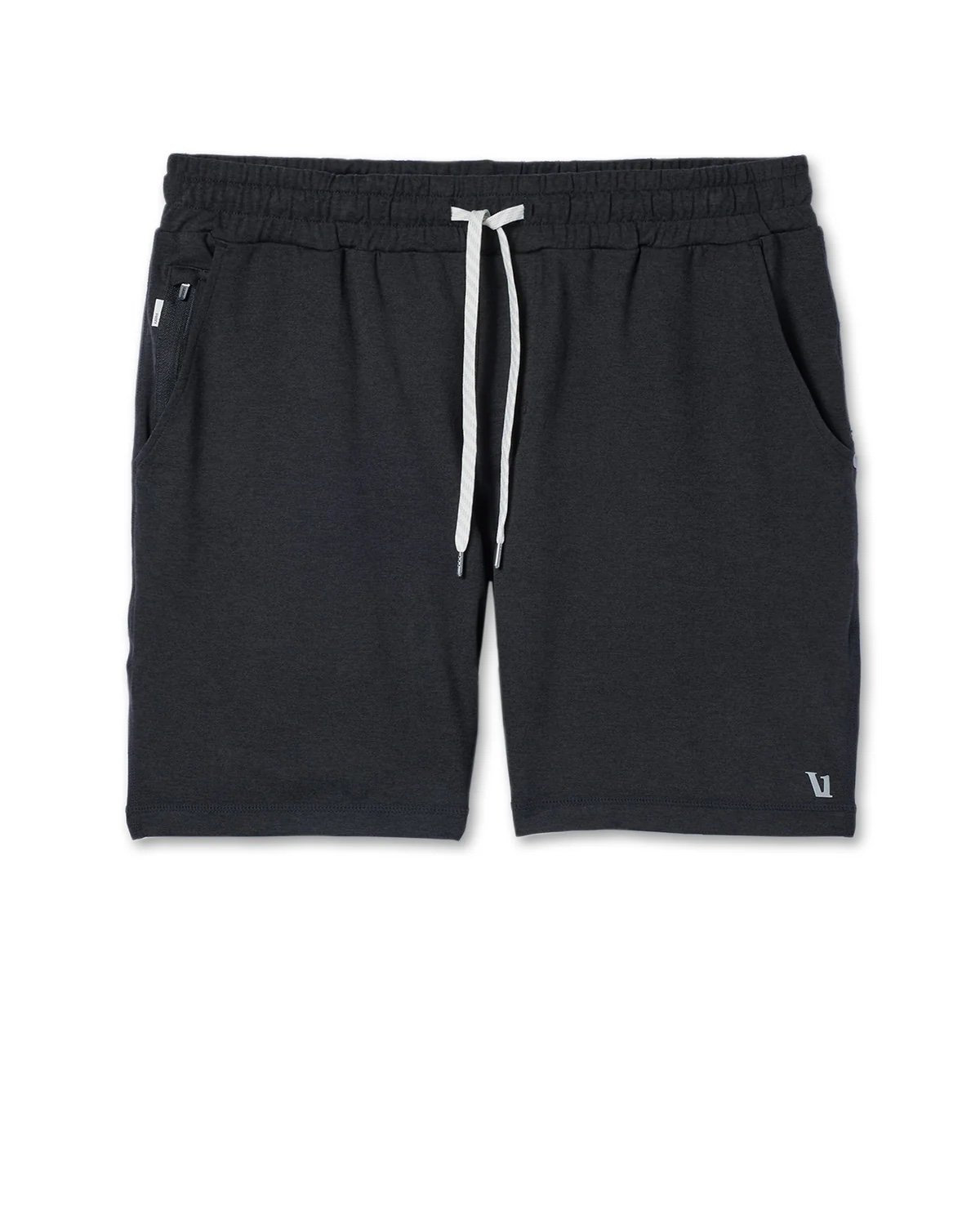 Vuori Men’s Ponto Shorts Black Heather 7” inseam size Small EUC