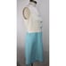 Vintage 60's Women's Sleeveless Blue & White Dress
