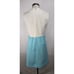 Vintage 60's Women's Sleeveless Blue & White Dress