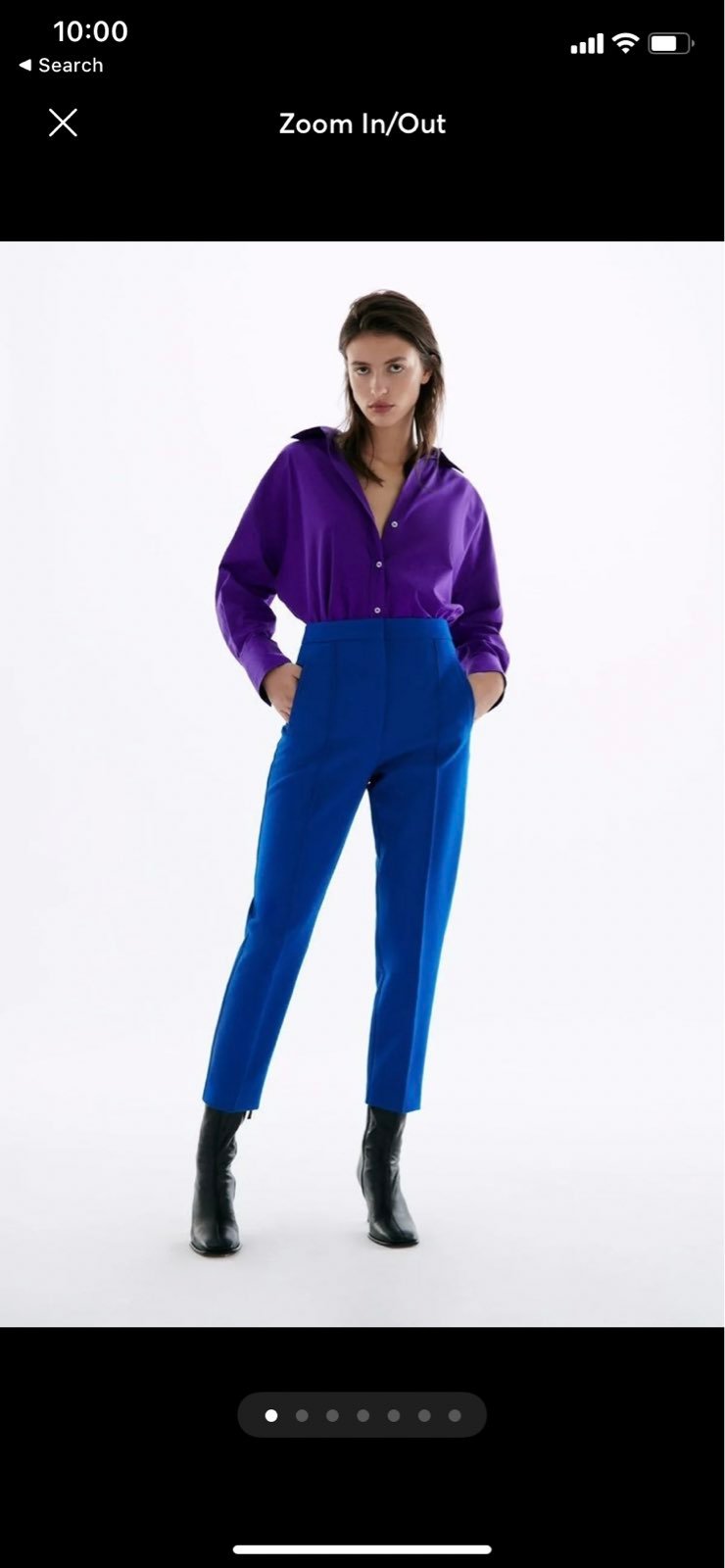 Zara cotton poplin shirt