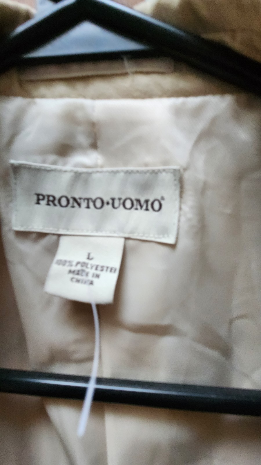 Pronto Uomo mens Large ultra suede light weight jacket currently bein drycleaned