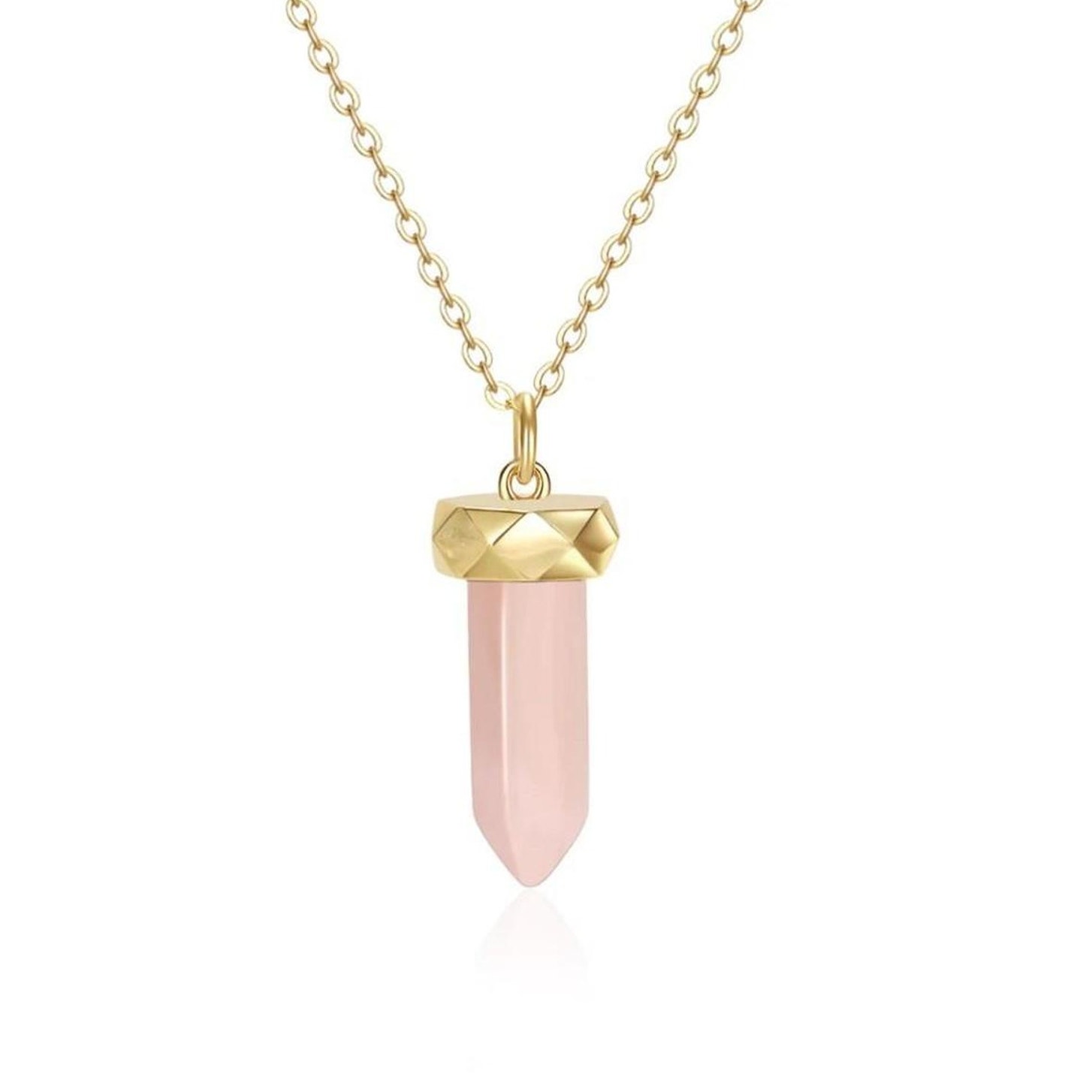 The Manifest Necklace Rose Quartz