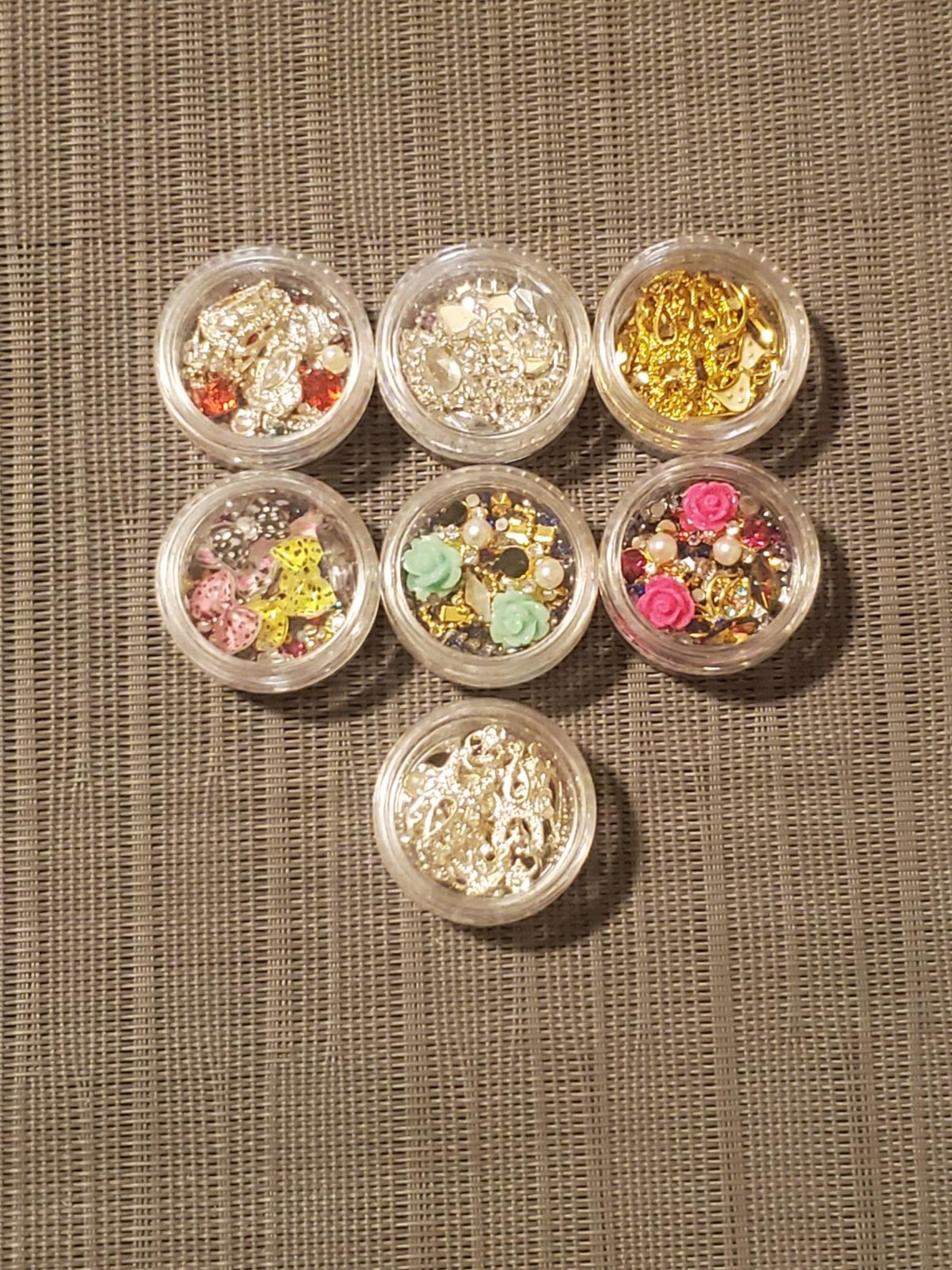 Custom Nail Art: Rhinestone & 3D Charm Sets