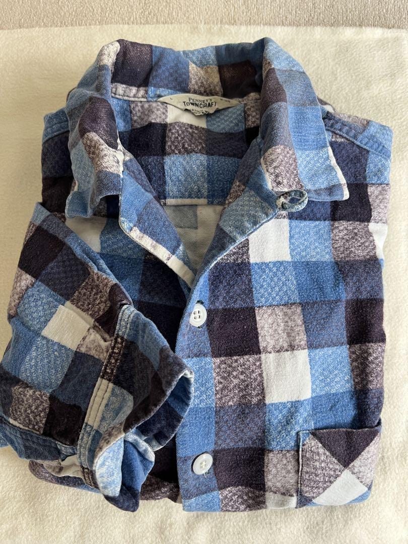 Vintage Print Flannel Check Shirt
