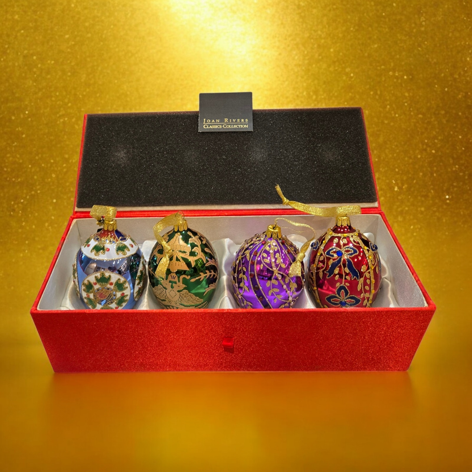Joan Rivers Christmas 2008 Collection Russian Egg Faberge Inspired Ornaments (4)