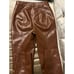 Aritzia Wilfred Rebel Pant in Cognac