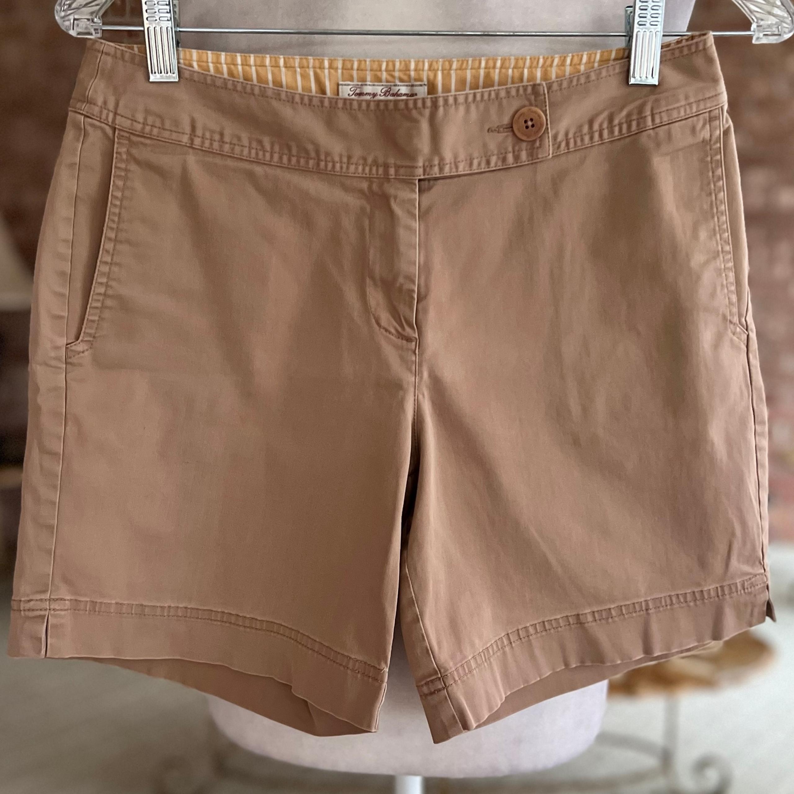 Tommy Bahama Stretch Women’s Tan Chino 7” Shorts 4