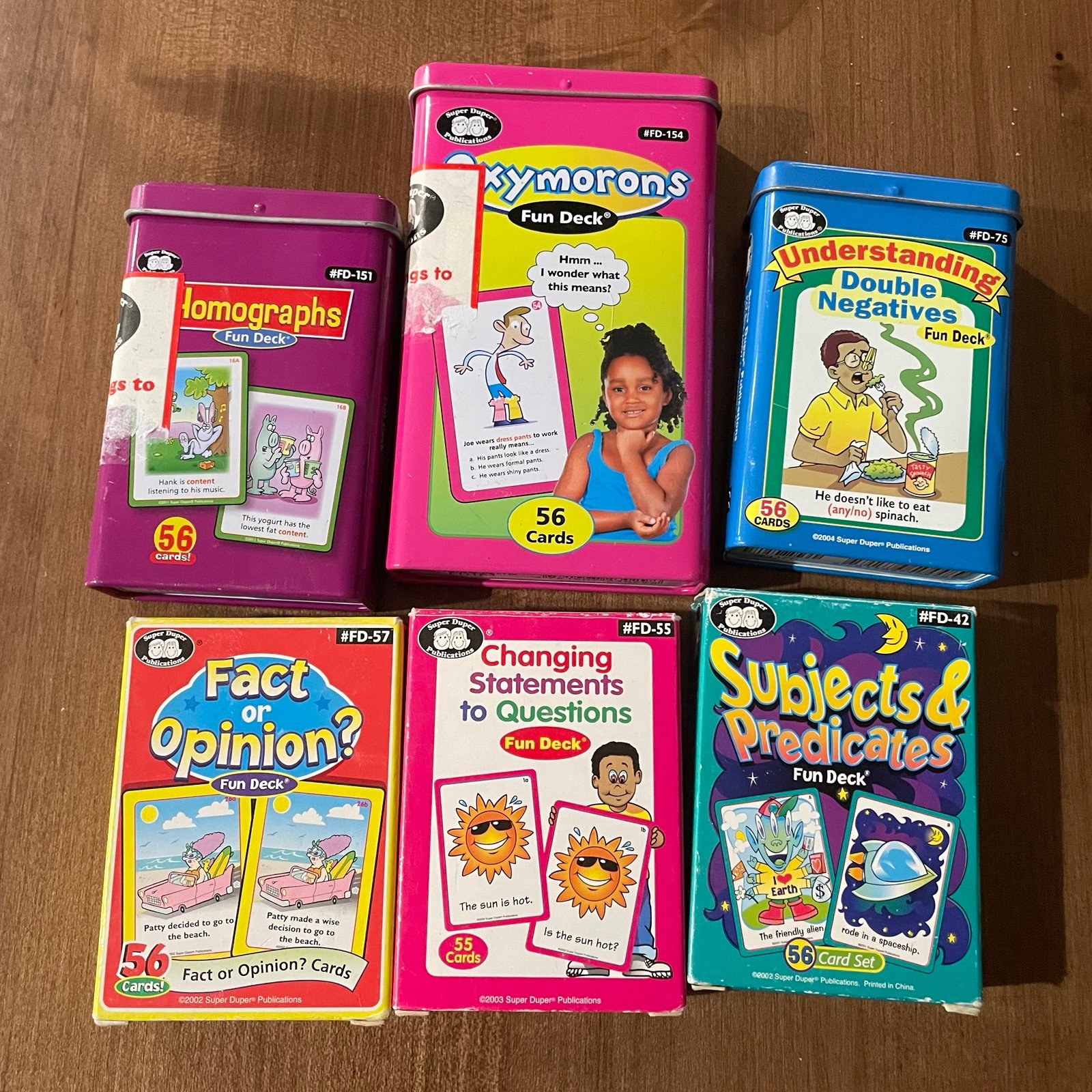 Super Duper card decks