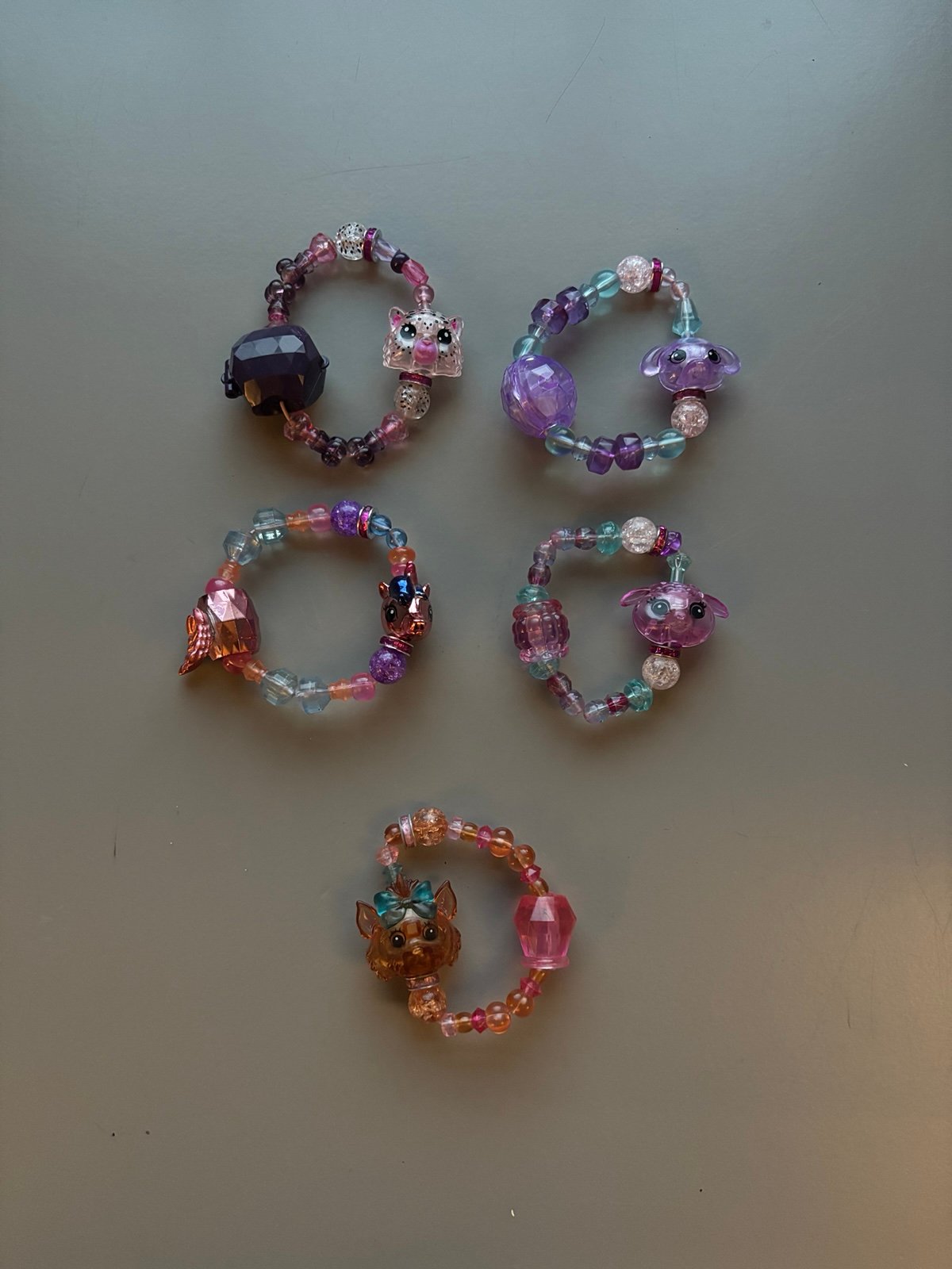Twisty Petz Bracelets, Lot of 5