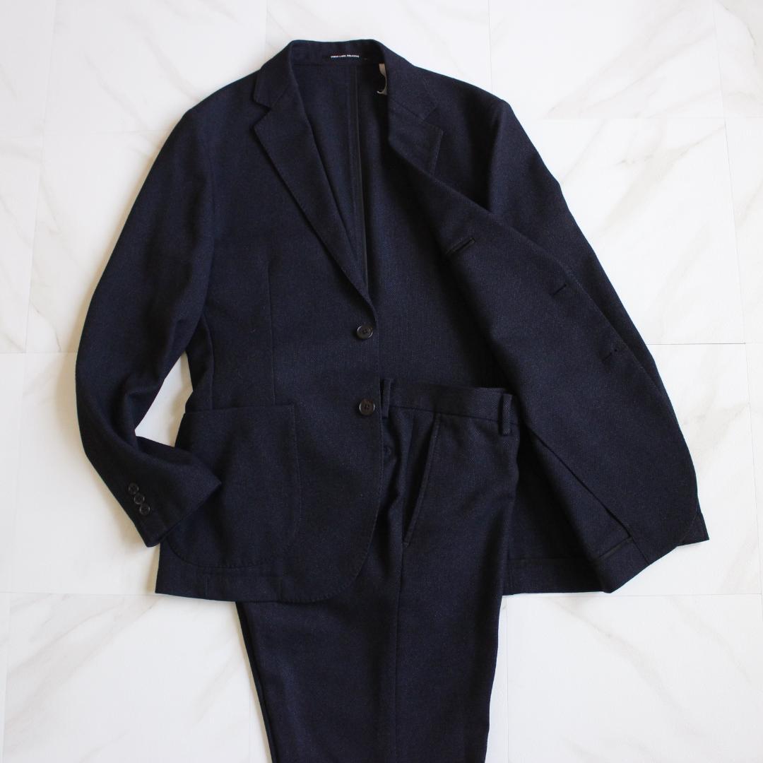 Green Label Relaxing Setup Suit M Soccer Navy Blue