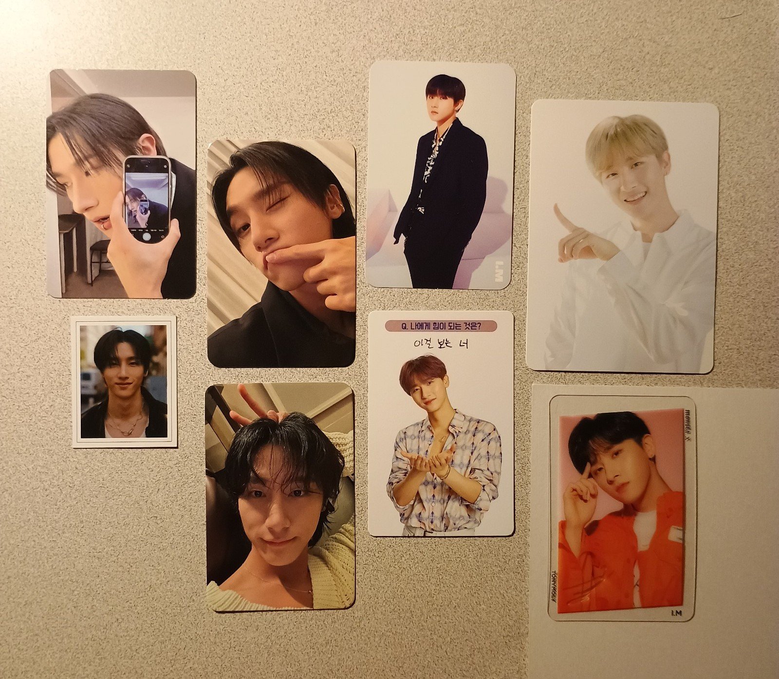 Last set ❤️Monsta X IM Imvitation pob IM with U ID photo Fatal love pc set (8)