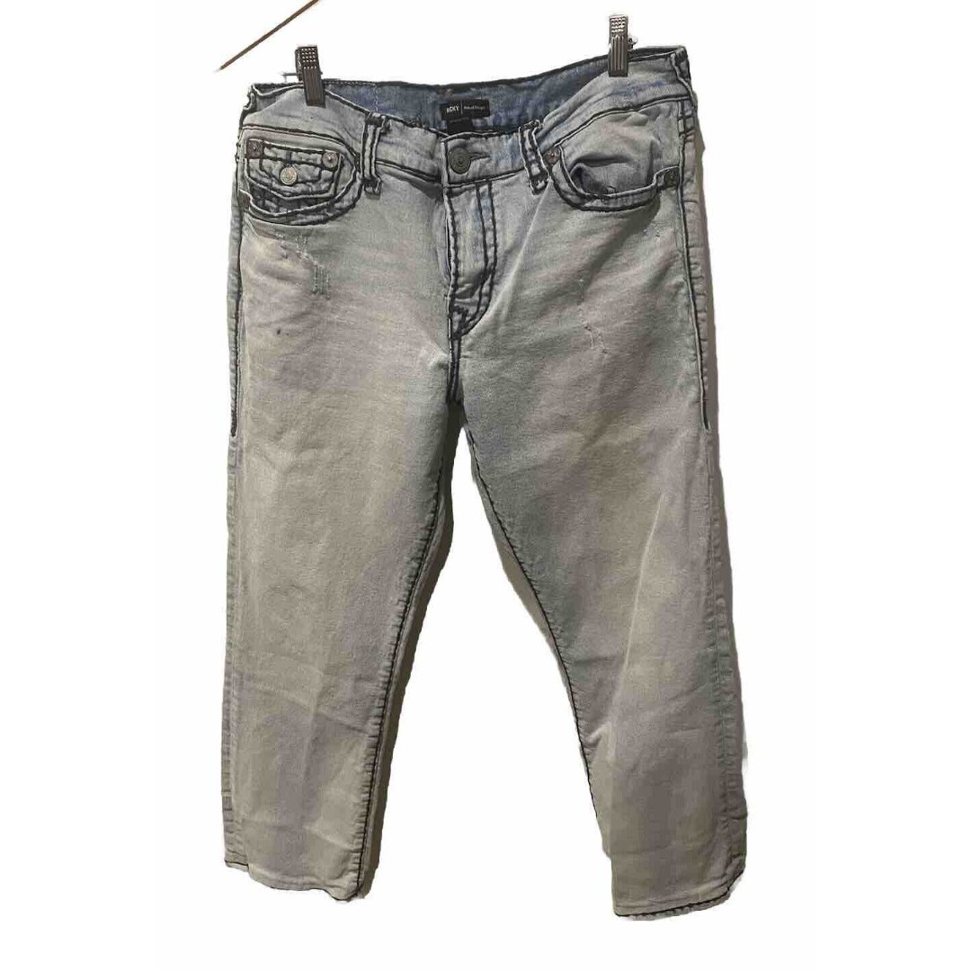 True Religion Ricky Light Anchor Relaxed Straight Super T Jeans Men's Size 36x29