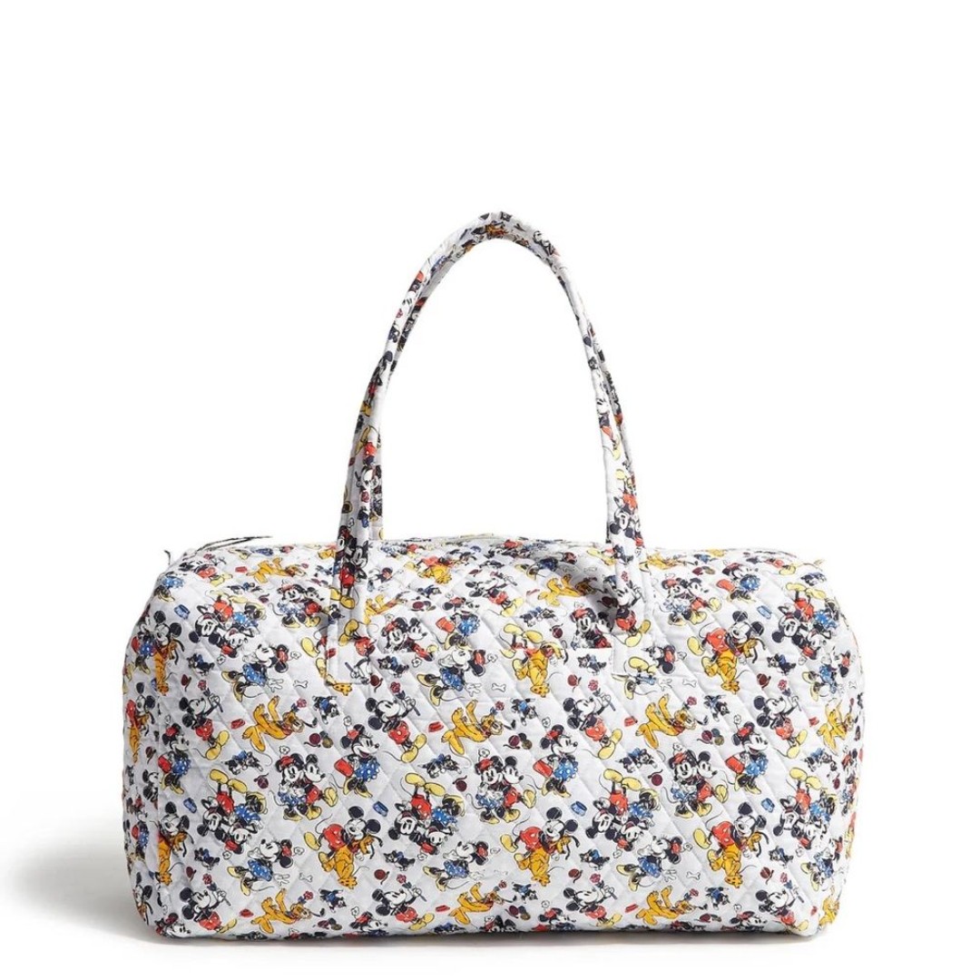 NWT Bradley Disney World MICKEY MOUSE FAMILY FUN MULTI Large Travel Duffel Bag